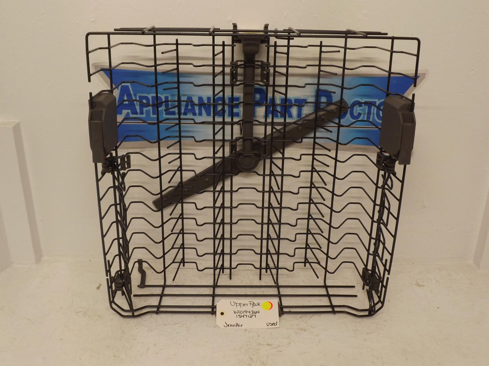 JennAir Dishwasher W10194864 1547127 Upper Rack Used JennAir Dishwasher W10194864 1547127 Upper Rack Used